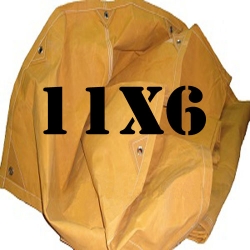 Lona Encerado Algodão 11x6 + ilhóses c/ 50cm